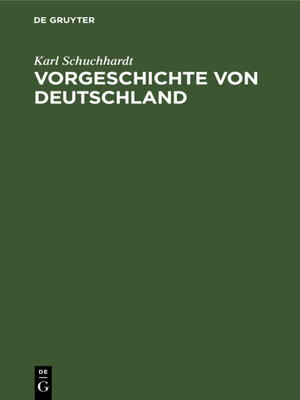 cover image of Vorgeschichte von Deutschland